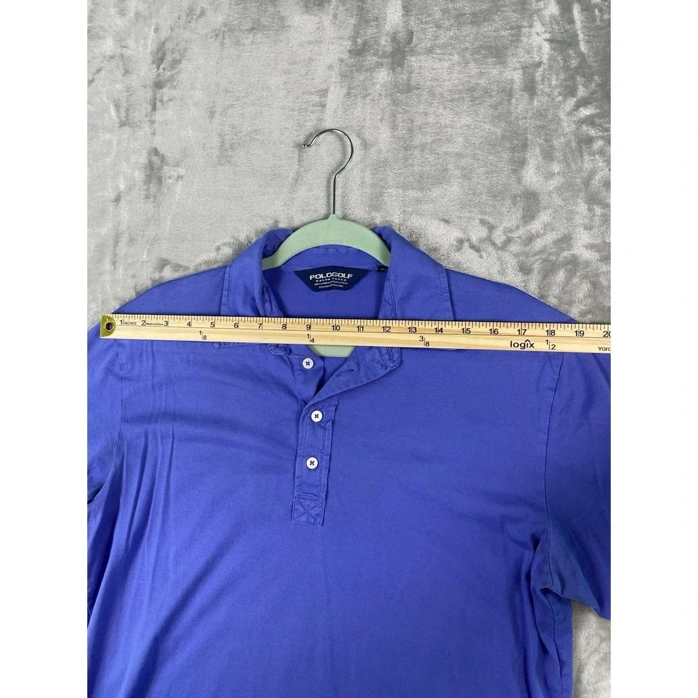 Ralph Lauren Polo Golf Shirt Mens M Purple 4 Button. No Logo